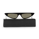 FLORENCE THIN POINTED BLACK SUNGLASSES