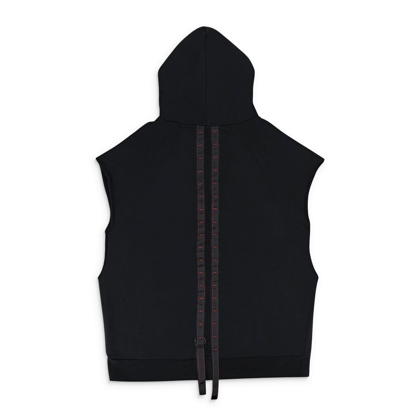 DISCHARGE SLEEVELESS BLACK HOODIES & SWEATSHIRT