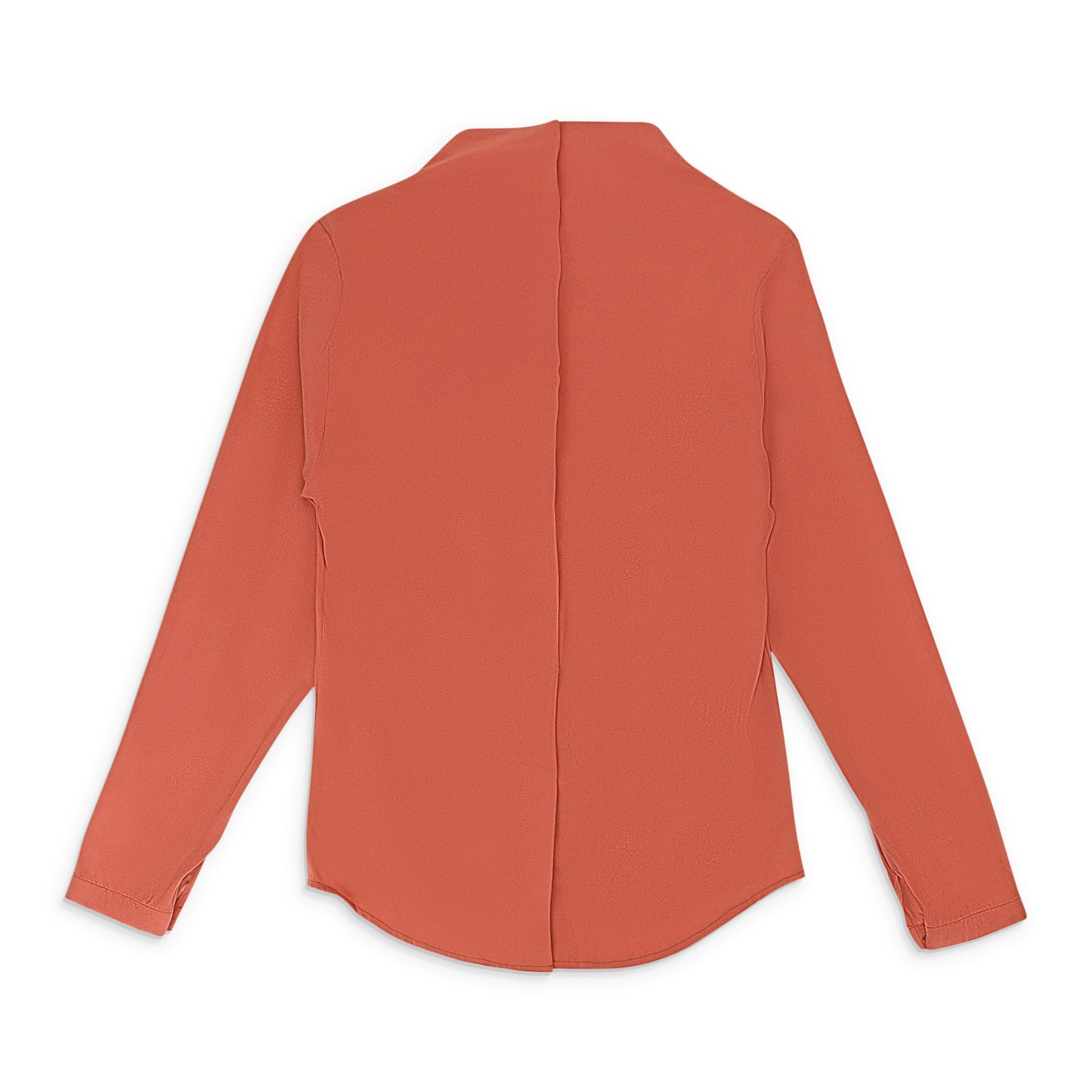 SILK ORANGE BLOUSE