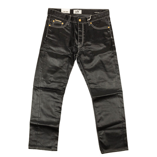 CYPRESS TAR BLACK STRAIGHT FIT JEANS