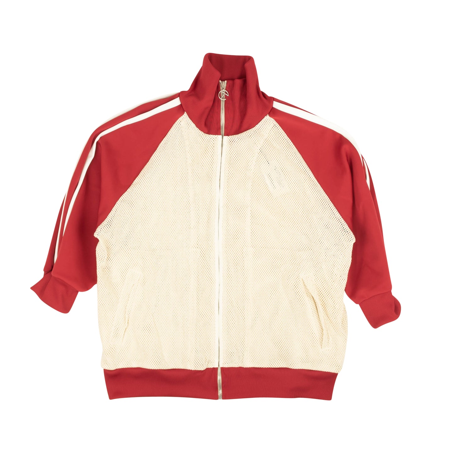 MESH RED WHITE TRACK JACKET