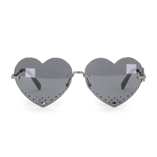 LOGO WIRE HEART BLACK EYEWEAR