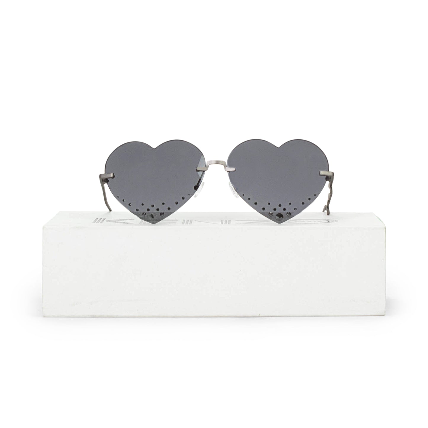 LOGO WIRE HEART BLACK EYEWEAR