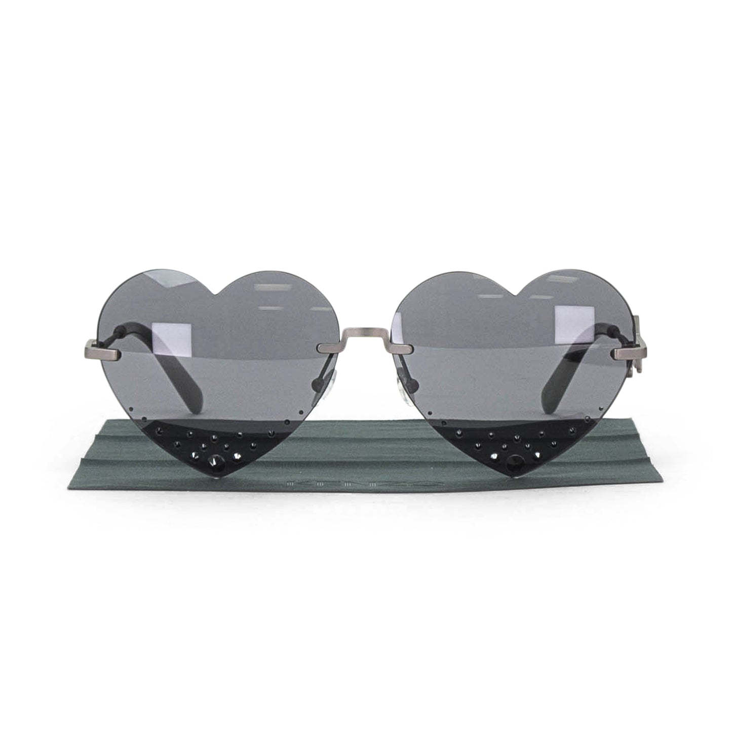 LOGO WIRE HEART BLACK EYEWEAR