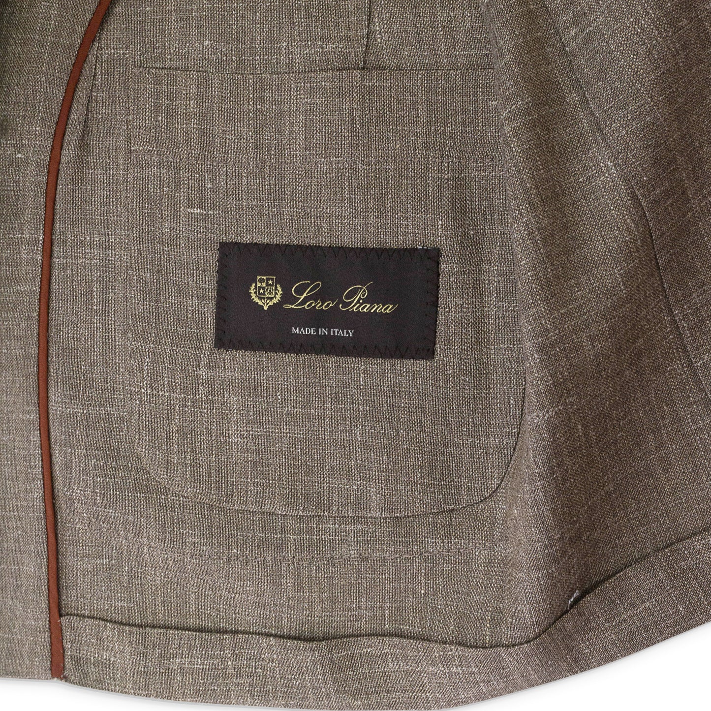 ANDORRA JACKET WOOL SILK LINEN BROWN BLAZER