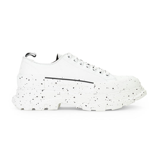 LACE UP CANVAS SACK WHITE BLACK SNEAKERS