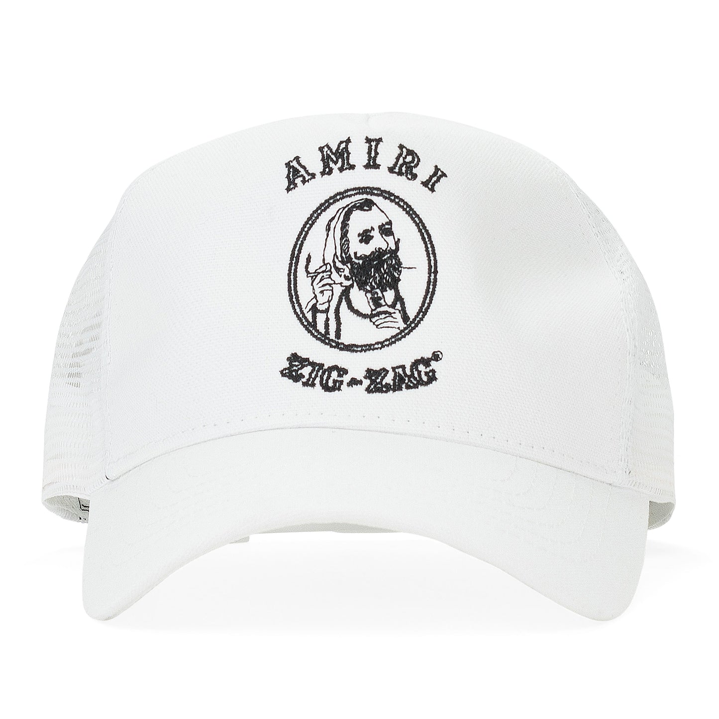 ZIG ZAG WHITE BLACK TRUCKER HAT