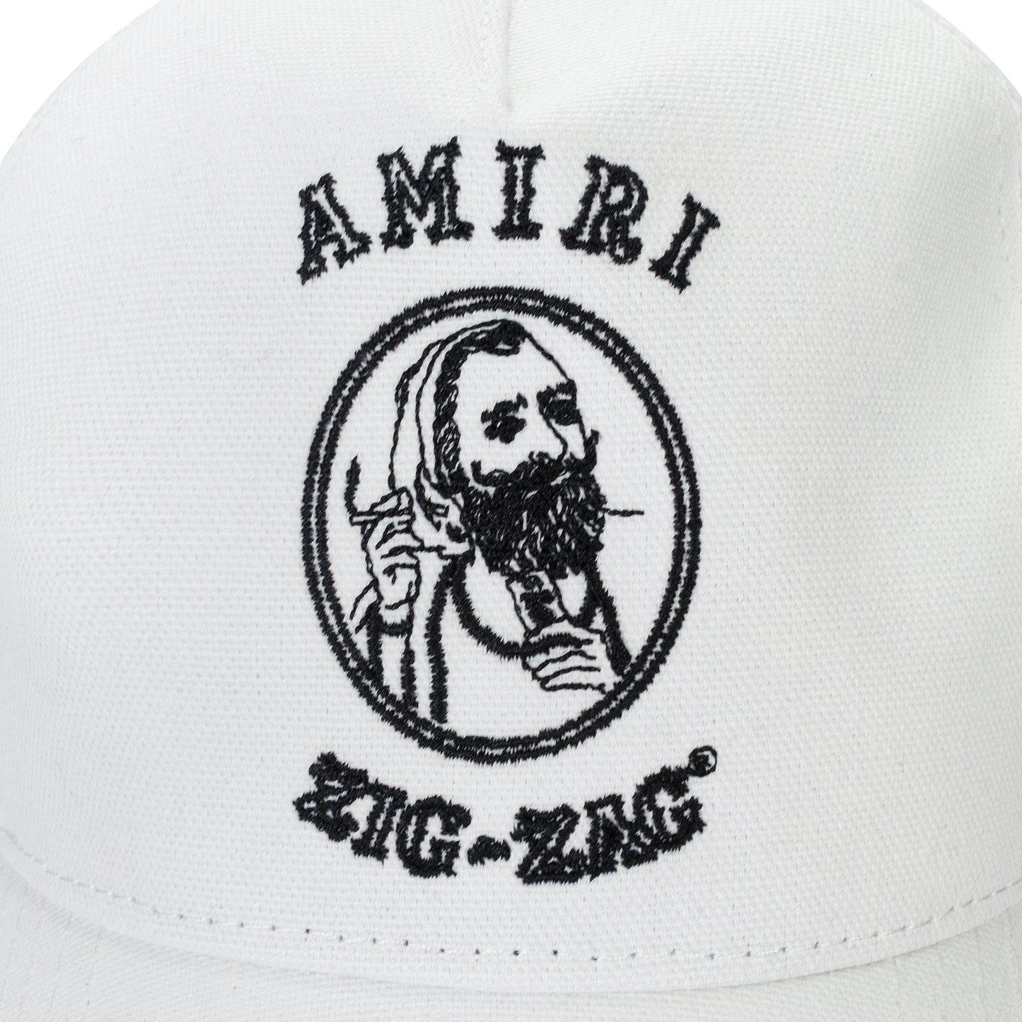 ZIG ZAG WHITE BLACK TRUCKER HAT