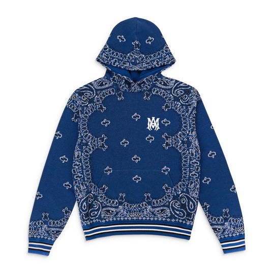 BANDANA B-BALL BLUE BLACK HOODIE