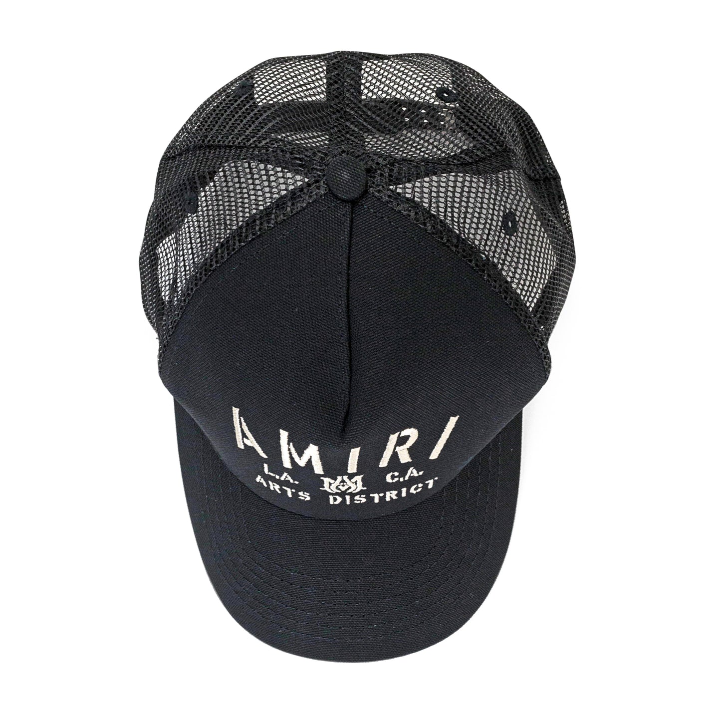 STENCIL BLACK TRUCKER HAT