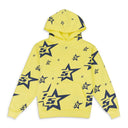 5STAR PRINT YELLOW HOODIE