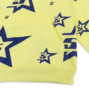 5STAR PRINT YELLOW HOODIE