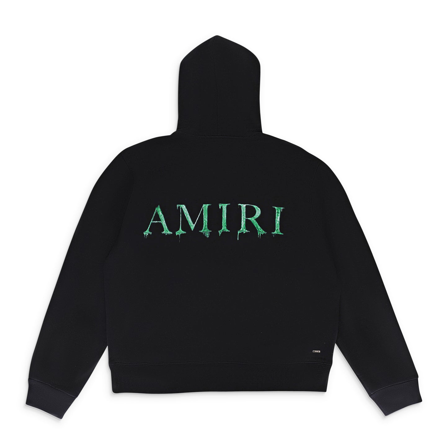 WATERCOLOR MA BLACK GREEN HOODIE