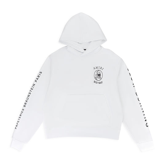 X ZIG ZAG WHITE HOODIE