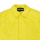 DEBOSSED YELLOW LEATHER JACKET