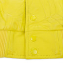 DEBOSSED YELLOW LEATHER JACKET