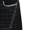 BANDANA ART PATCH AGED BLACK JEANS