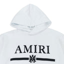 MA BAR EMBROIDERY WHITE HOODIE