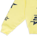 DOUBLE LAYER 5STAR ZIP UP YELLOW HOODIE