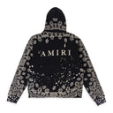 BANDANA BLEACH ALL OVER BLACK HOODIE
