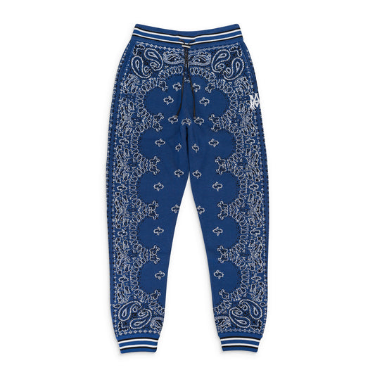 BANDANA B-BALL BLUE BLACK SWEATPANTS