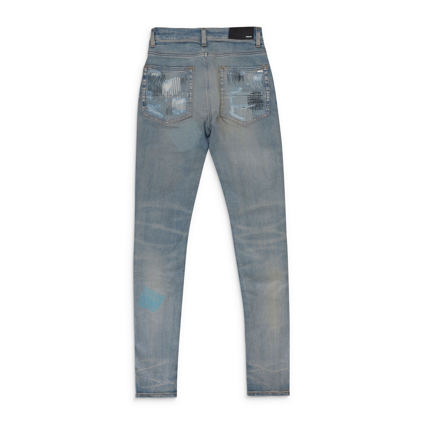 ALL OVER REPAIR CLAY INDIGO JEANS