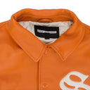 VARSITY ORANGE WHITE VARSITY JACKET