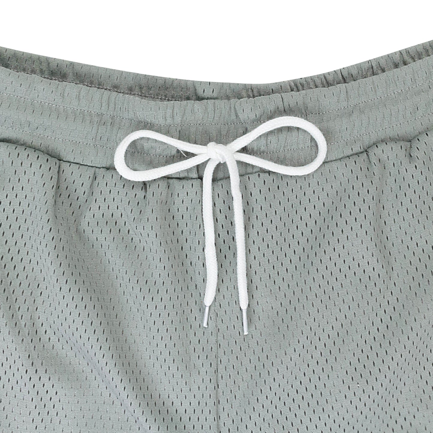 SCRIPT LOGO MESH GREY SHORTS