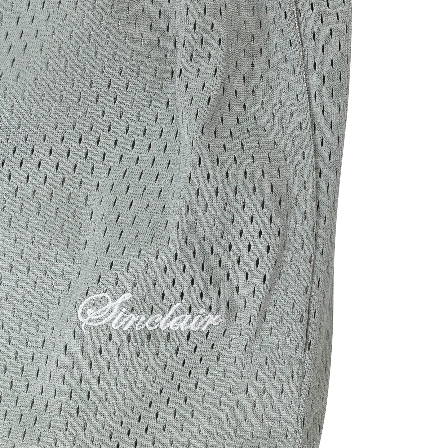 SCRIPT LOGO MESH GREY SHORTS