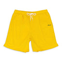 SCRIPT LOGO MESH YELLOW SHORTS