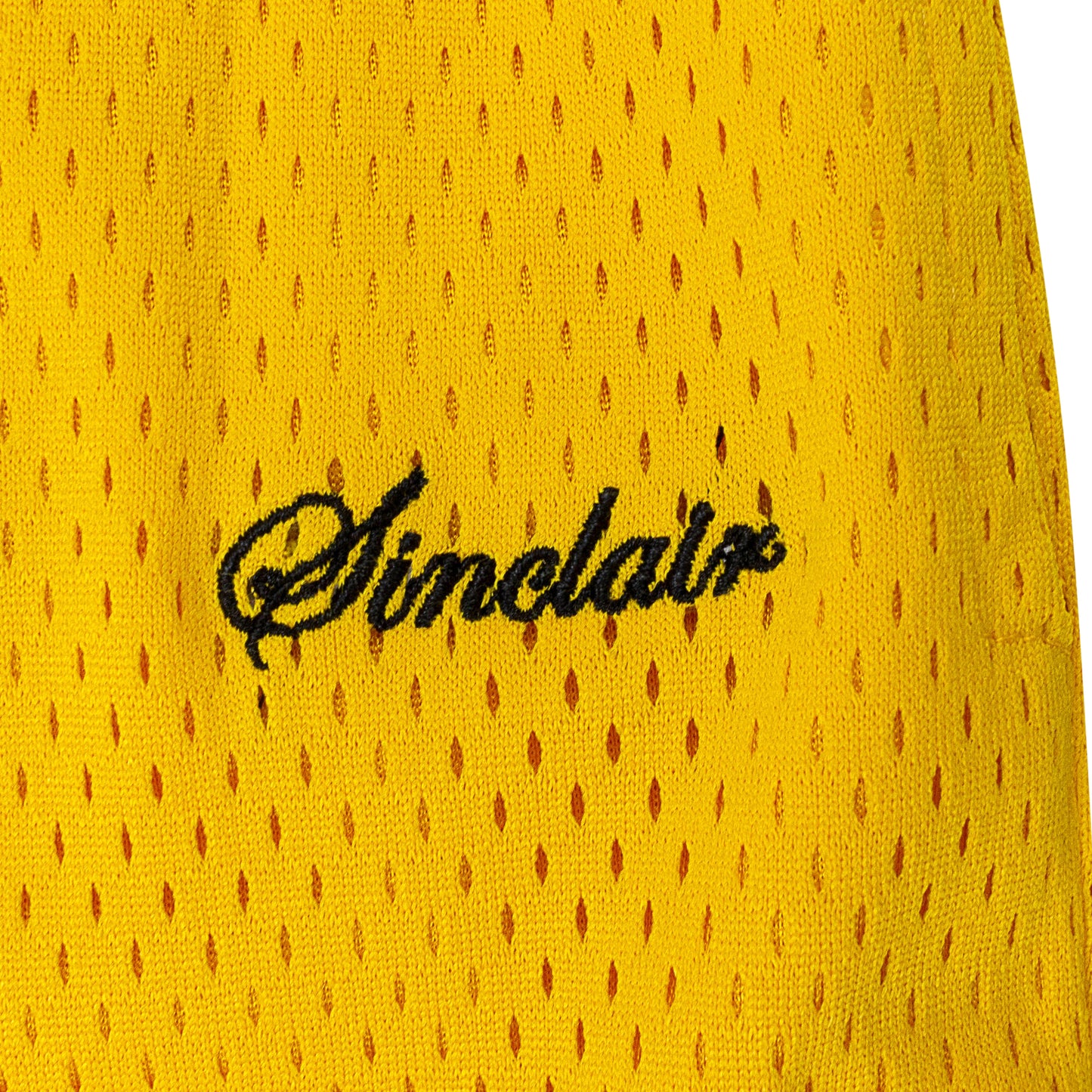 SCRIPT LOGO MESH YELLOW SHORTS