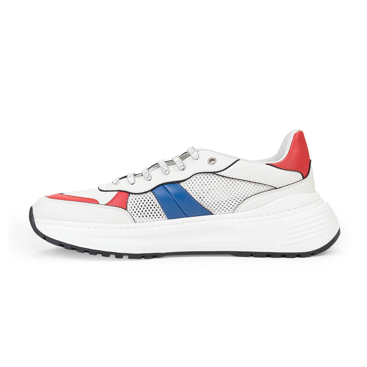 SPEEDSTER WHITE BLUE RED LOW-TOP SNEAKERS