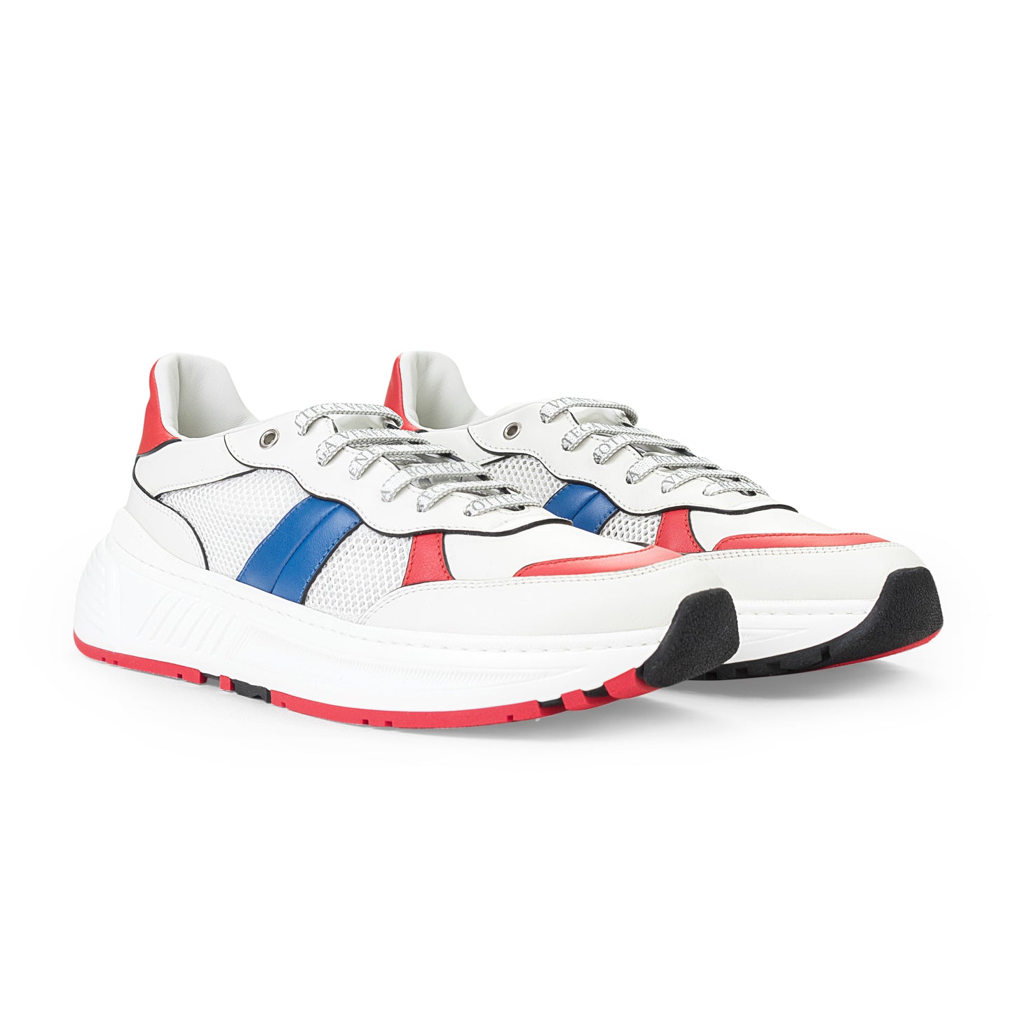 SPEEDSTER WHITE BLUE RED LOW-TOP SNEAKERS