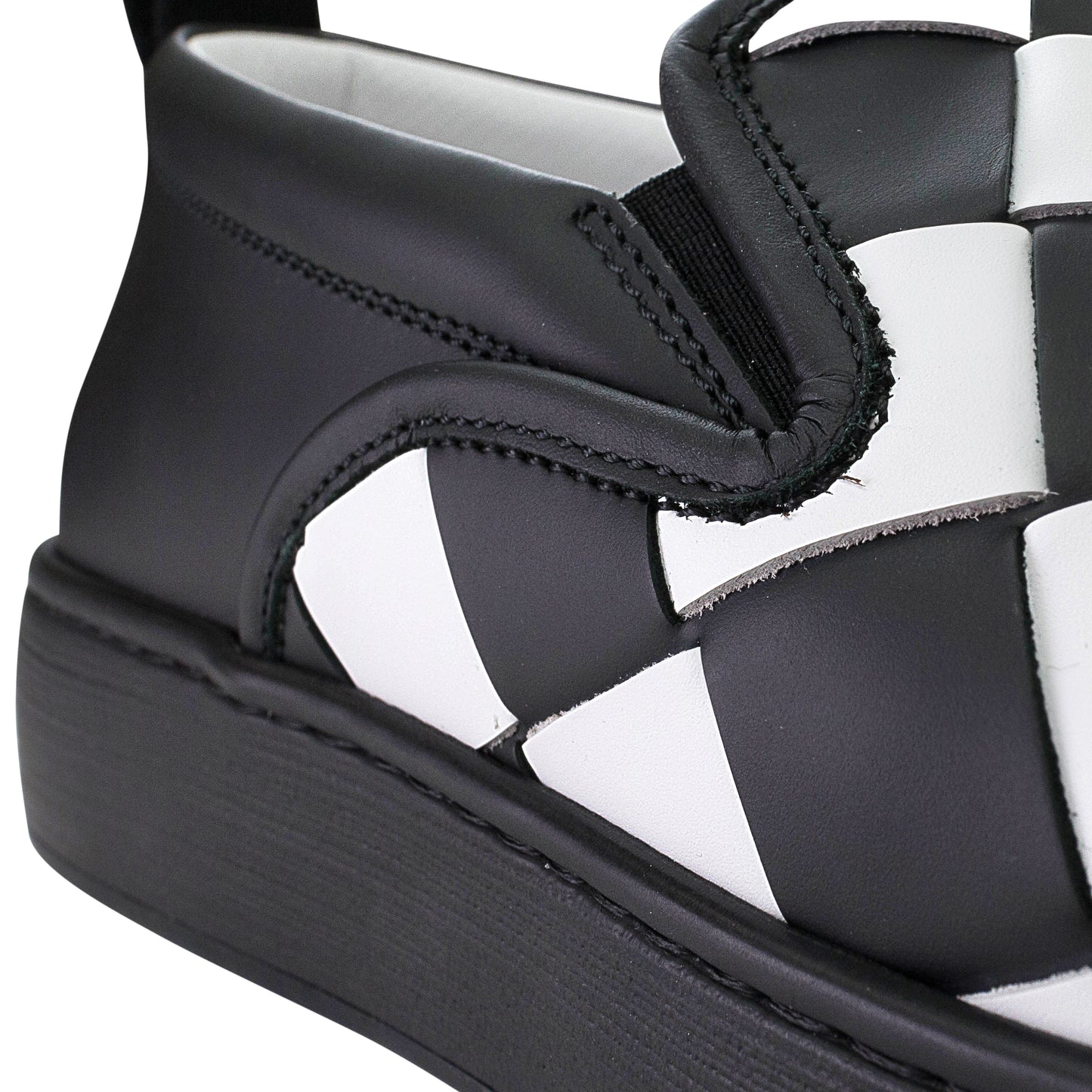 DODGER BLACK WHITE BLACK SLIP-ON SNEAKERS