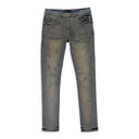 OIL REPAIR INDIGO SKINNY JEANS