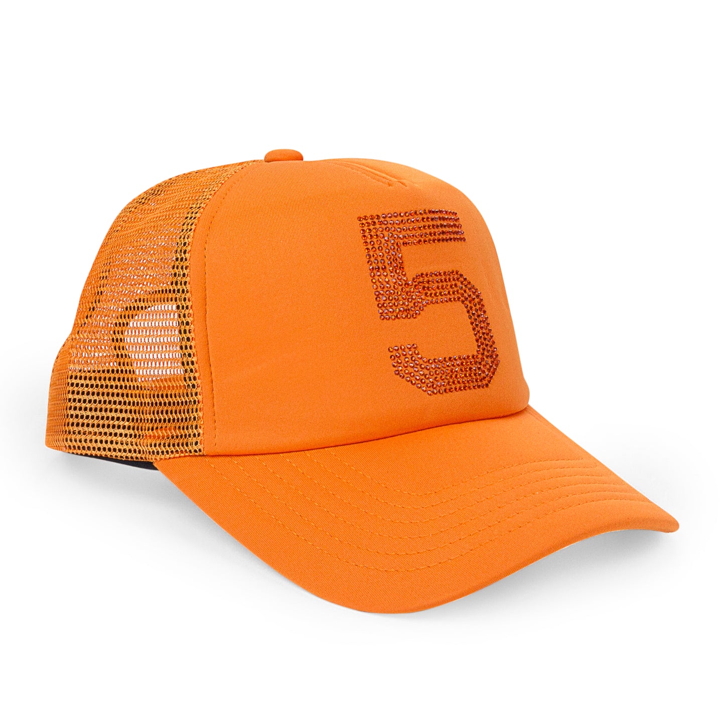 5 TRUCKER ORANGE HAT