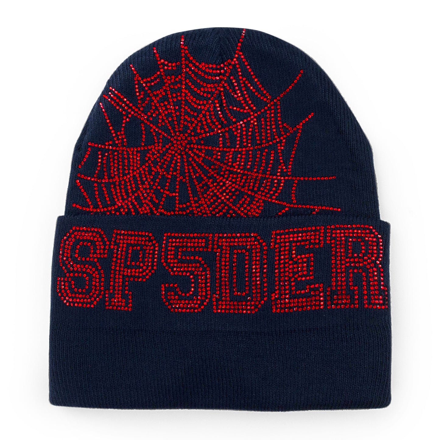 WEB NAVY RED BEANIE