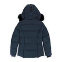 W CLOUD 3Q SH NAVY W/BLK SH PUFFER JACKET