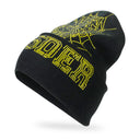 WEB BLACK YELLOW BEANIE