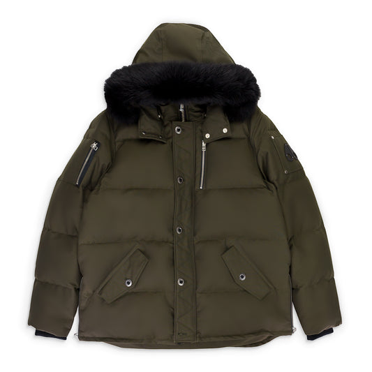 3Q JKT MENS ARMY W/BLK PUFFER JACKET