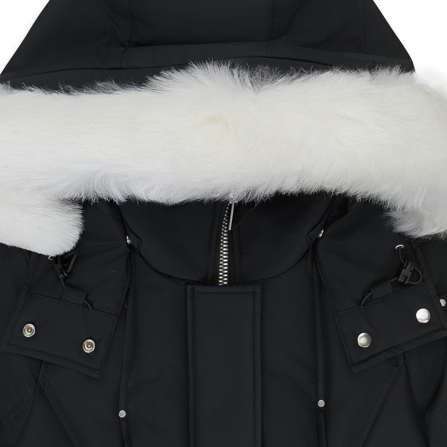 W CLOUD PARKA SH BLK W/NAT SH PARKA