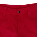 TWILL RED CARGO PANTS