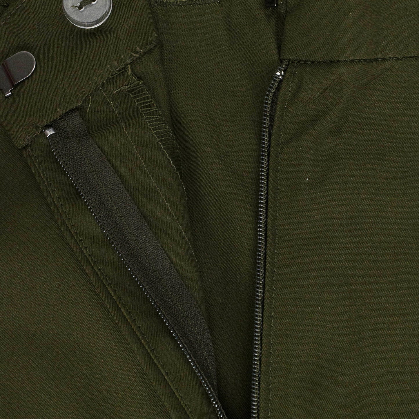 FULL LEG OLIVE GREEN STRAIGHT PANTS