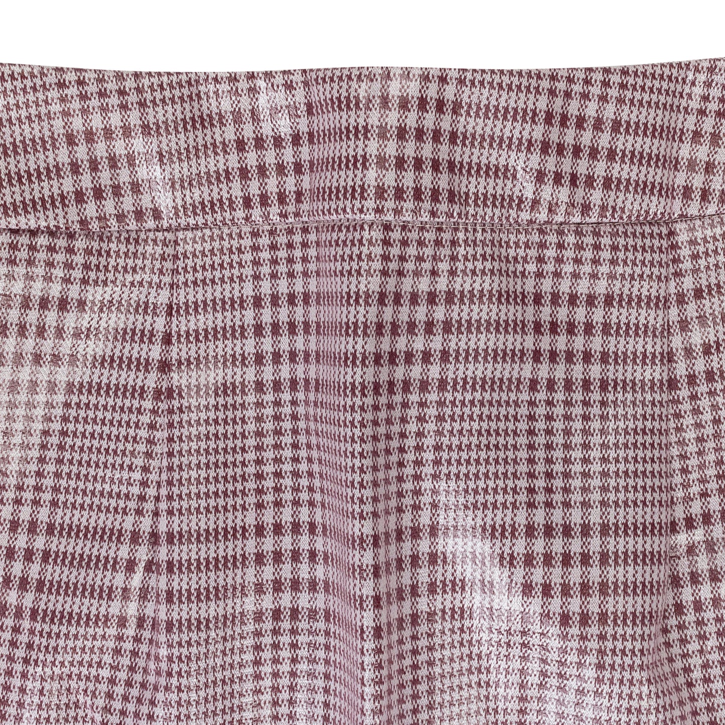 GINGHAM BURGUNDY MINI SKIRT