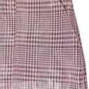 GINGHAM BURGUNDY MINI SKIRT