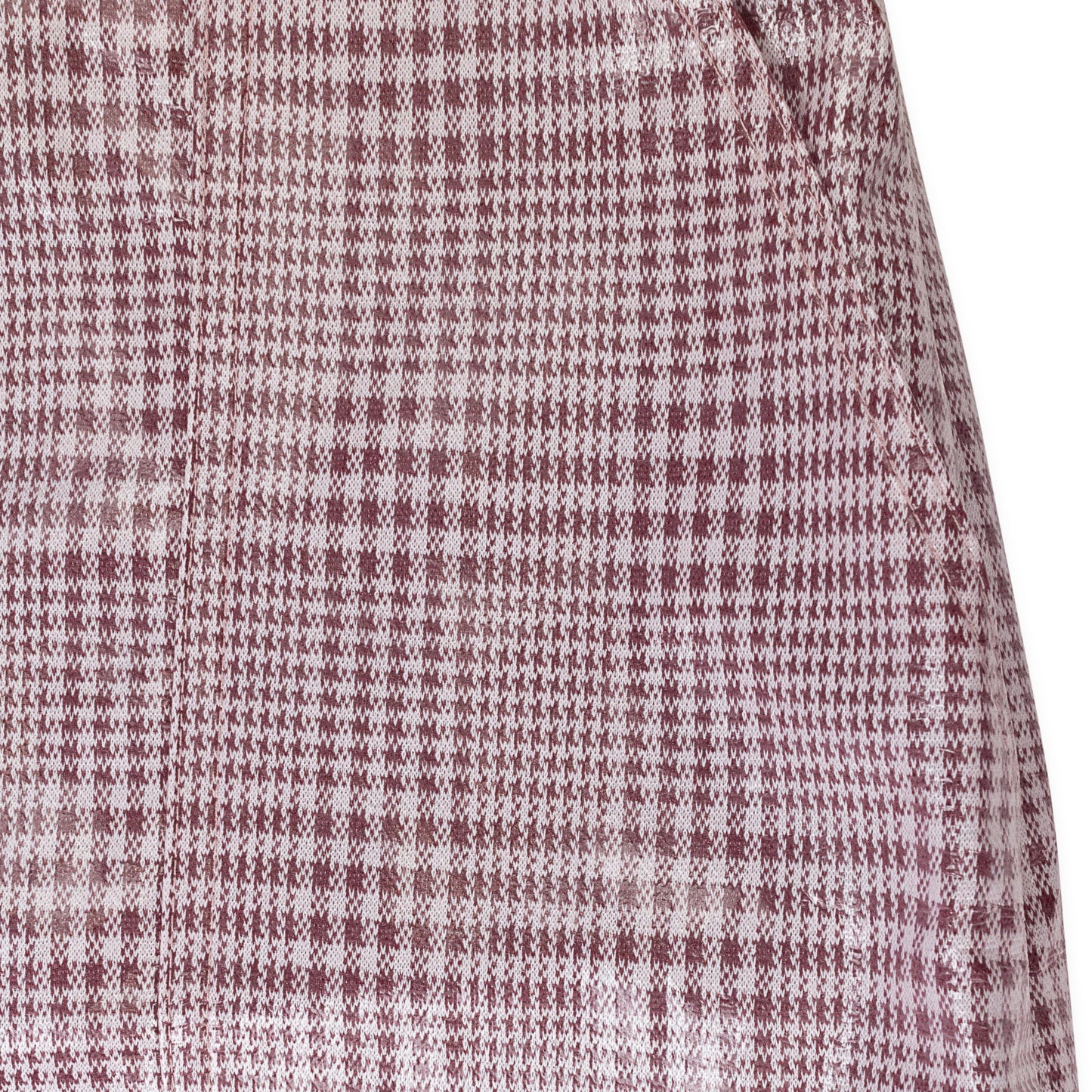 GINGHAM BURGUNDY MINI SKIRT