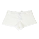 CROCHET COTTON WHITE SHORTS