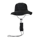 BLACK BUCKET HAT