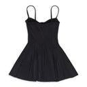 UNDERWIRE SWIM DRESS BLACK ONE-PIECE SWIMSUITS