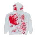 SPLATTERED LIGHT BLUE HOODIE